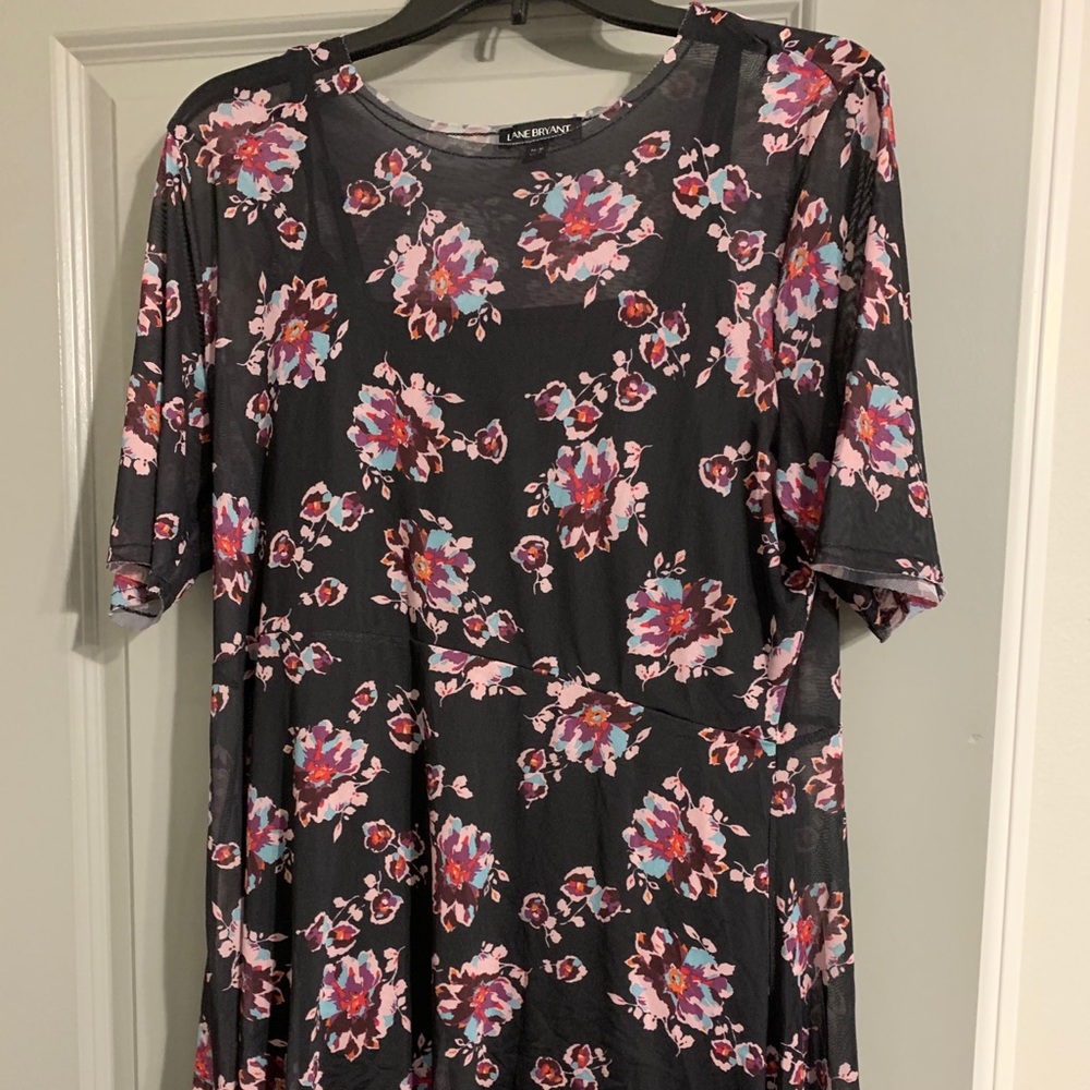 mesh floral top